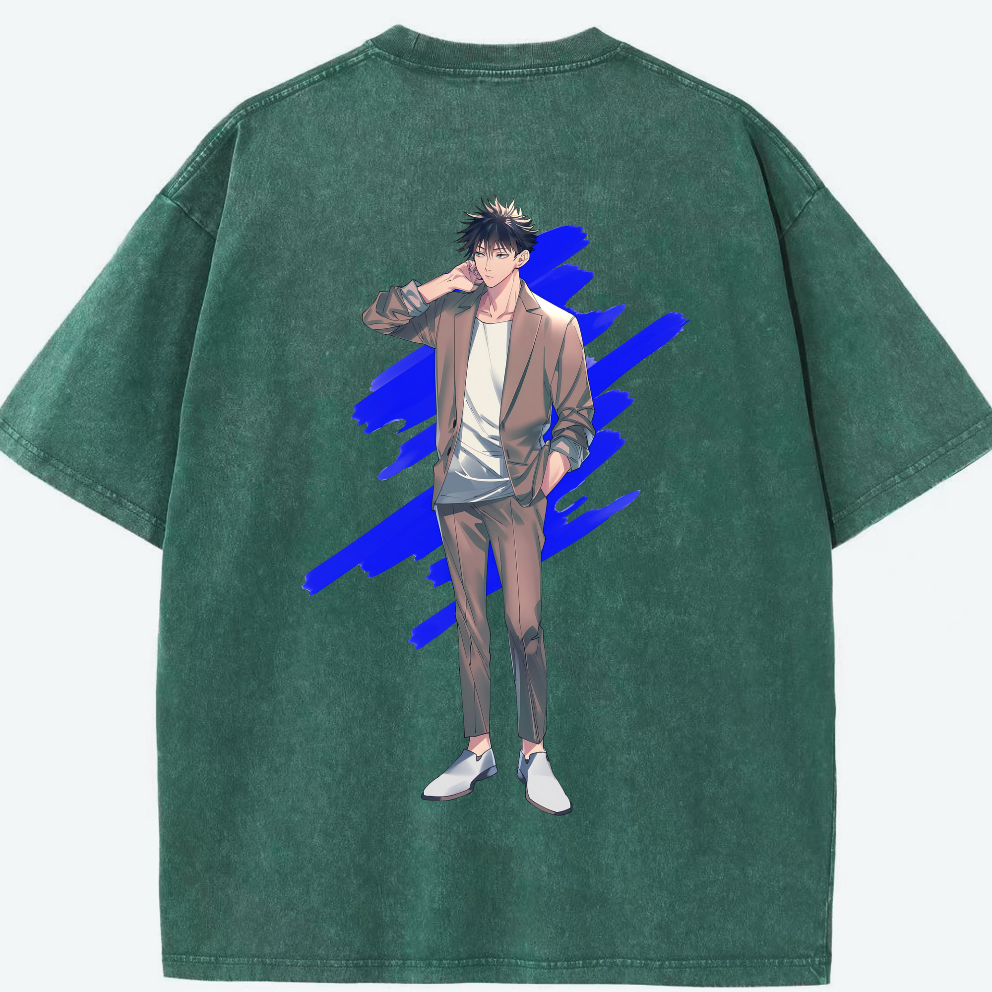 （画像用） 呪術廻戦 Jujutsu Kaisen 綿100% ヴィンテージ風 半袖Tシャツ（背面プリント）